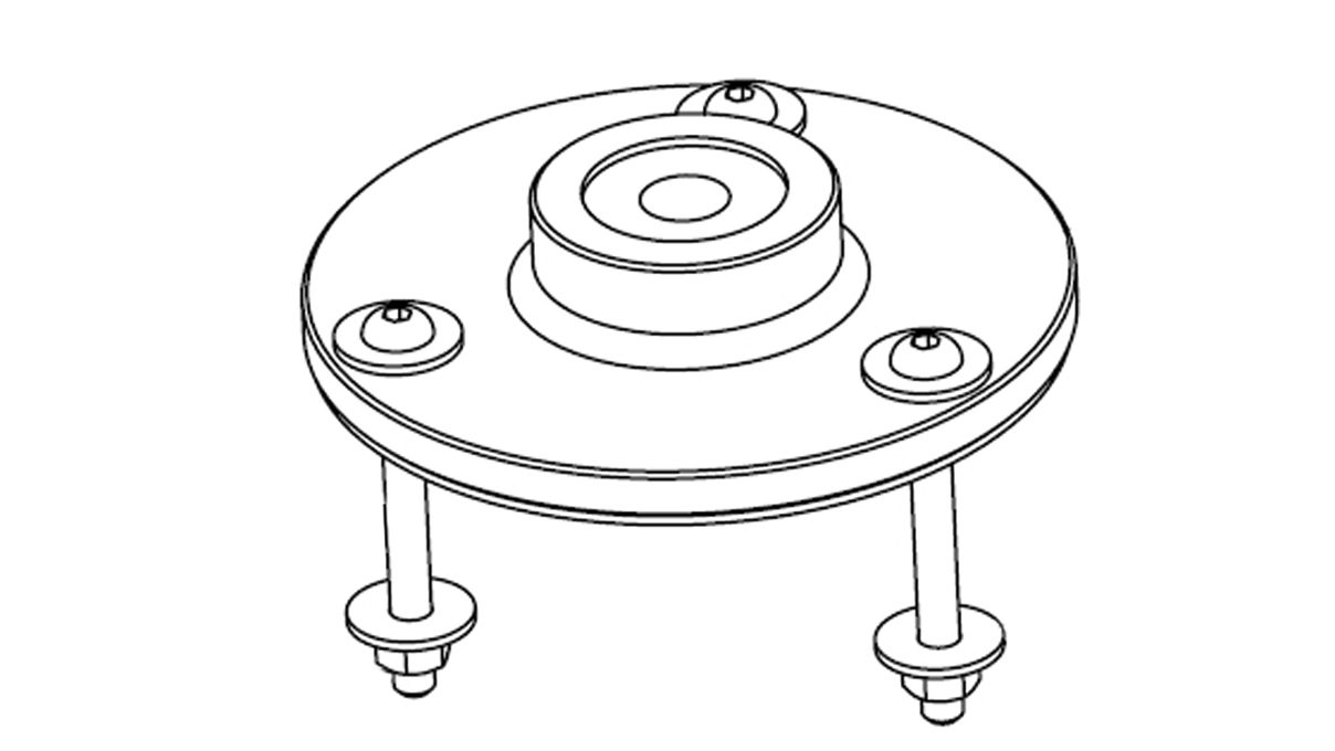 Zeiss pince de table pour trépied de table avec double bras SDA