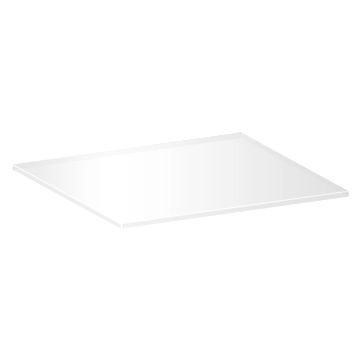 Plaque de verre minéral plat MPL 35 x 35 x 0,9 mm , trempé