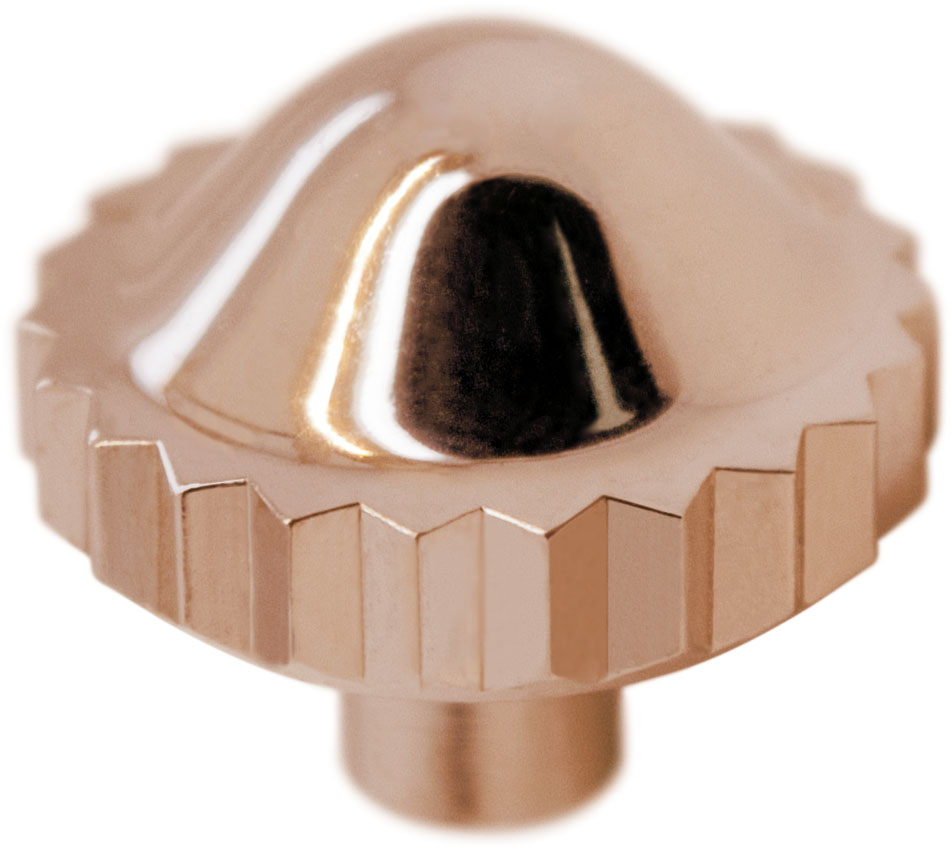 Couronne simples 916 ZH, 1 microns rosé, tube court, Ø 5,25, filetage 0,9, pas étanche