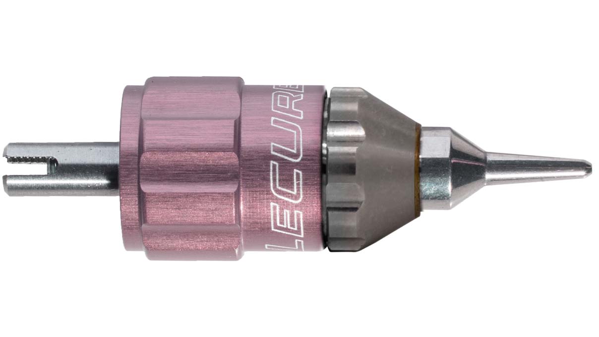 Lecureux tête de tournevis Screw-On, réglable, Ø 1,6 mm, rosé, avec porte-mèche