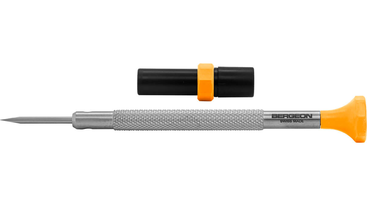 Bergeon 30081-AT-180 tournevis, mèche 1,8 mm, orange, 2 mèches de rechange