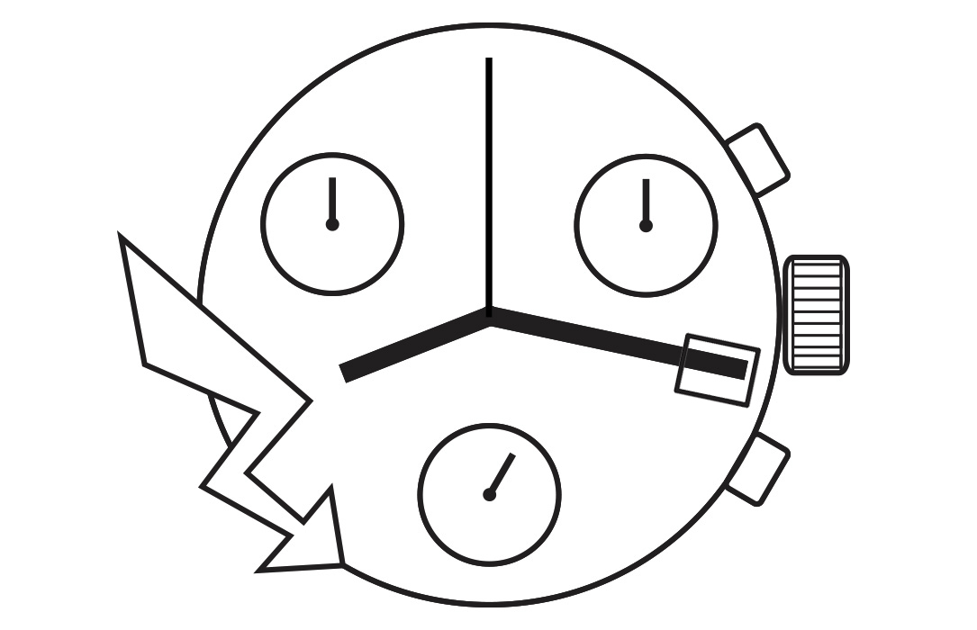 Mvt. ETA G10.712 H1 13 1/4''' SC CHRONO 2PUSHERS Quarz (394 | SR936SW) - PowerDrive