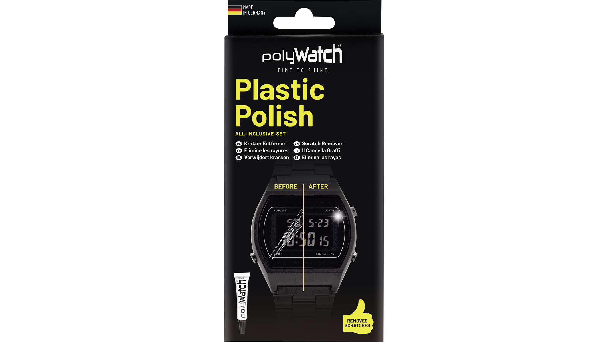 polyWatch Plastic Polish, emballage individuel, pâte à polir plastique