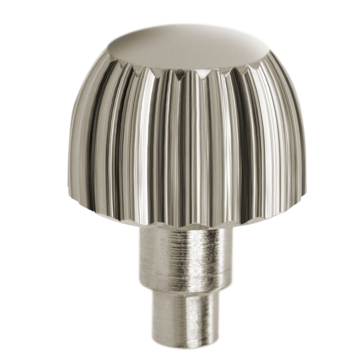 Couronne à vis PBB, acier inoxydable avec tubus/joint, hauteur 3,8, Ø 5,25, tubus 2,5, filetage 0,9, étanche