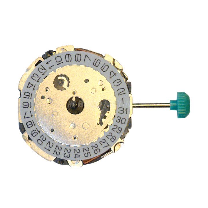 Mvt. Miyota FS03 High Hand 10 1/2''' DATE4, SUS SC CHRONO 3EYES 24H SEC MIN PUSH Quartz (377 | SR626SW)