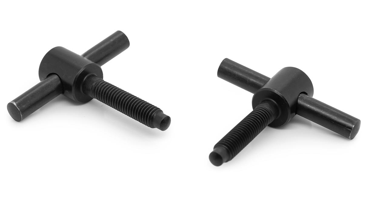 Bergeon 84316 Chiens de rechange (vis à broche), M5 x 25, 2 pièces pour Potence Bergeon 16200