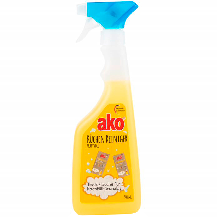 ako Bouteille de base pour le nettoyant de salle de cuisine granulés de recharge