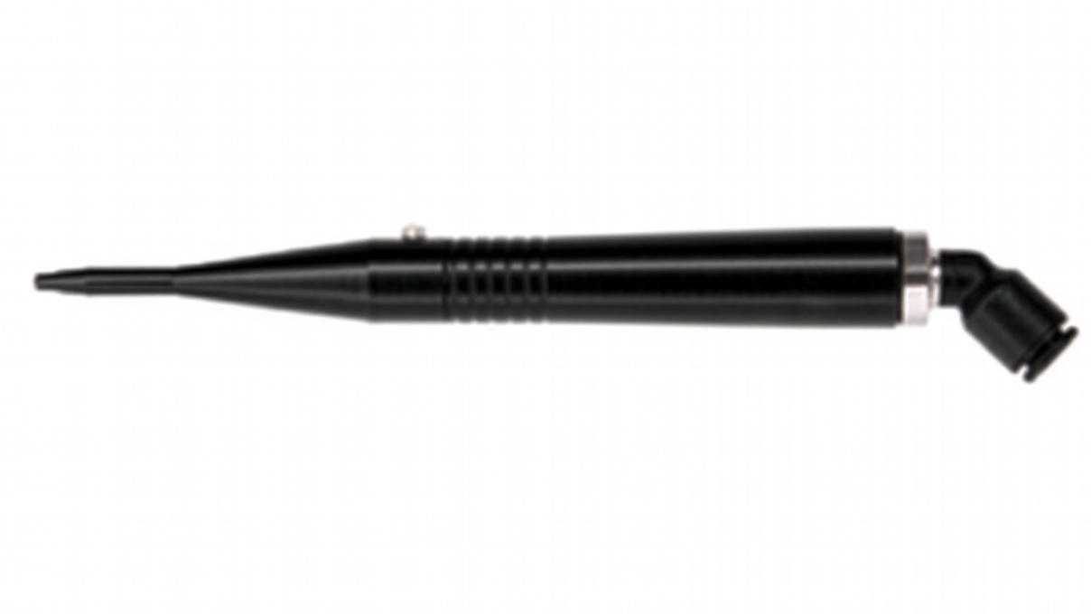 Bergeon 7809-R45 soufflette en noir avec raccord rapide, sans tuyau, coudé, 3 bar