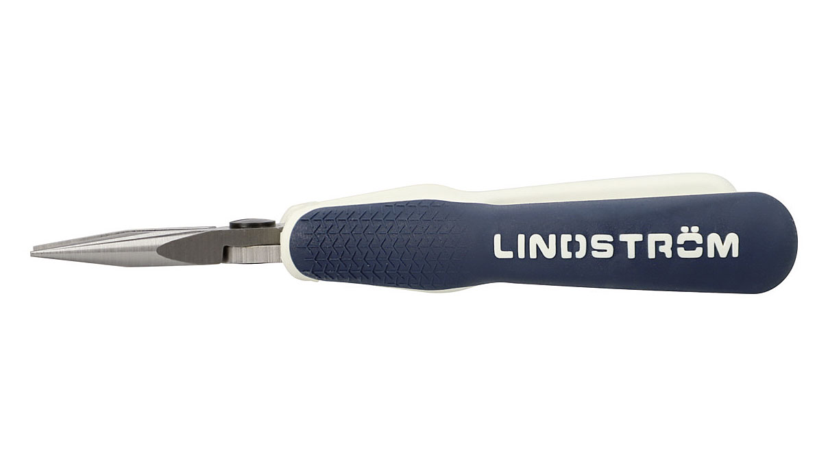 Lindström RX7891A Pince de précision à becs demi-ronds plats, longueur 132 mm