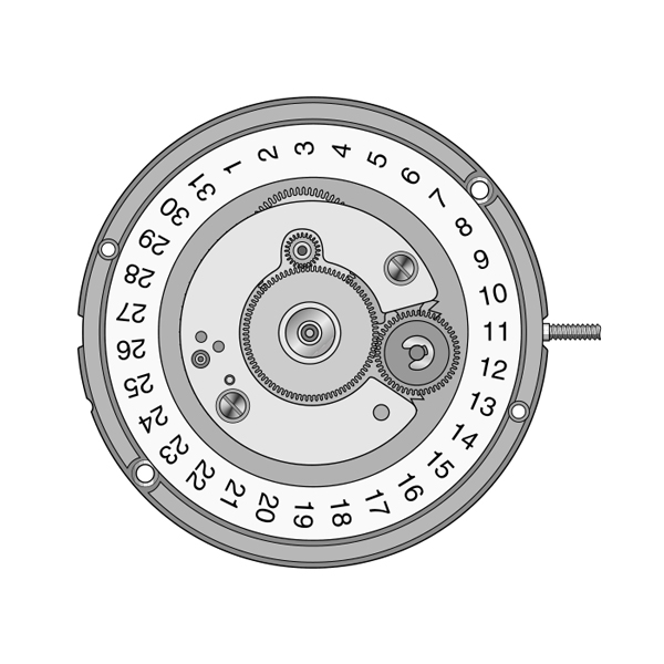 Mvt. ETA 255.563 H1 10 1/2''' DATE3 SC (373 | SR916SW)