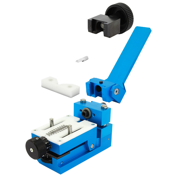 Roxer Ouvre-boîte OBMP III pour des boîtiers Ø 12 - 50 mm, 2 commandes d'actionnement, lame plate