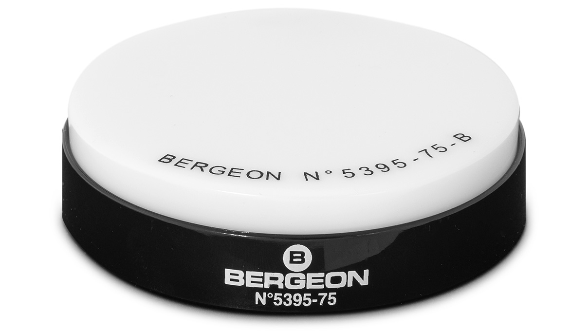 Bergeon 5395-75-B coussin d'emboîtage, gel, blanc, Ø 75 mm