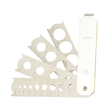 Calibre aux pierres, nickele 4 branches 0,01-600 ct