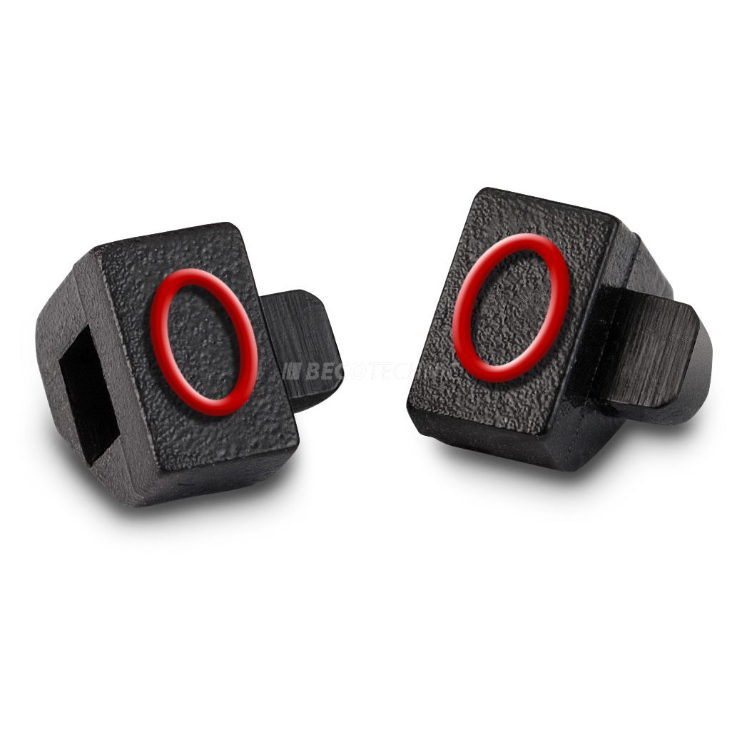 Étiquette de prix imprimé avec : "0", Noir, Rouge, 100 pièces