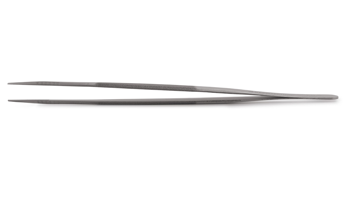 Brucelles avec des poignées et pointes dentelés, pointes longues, longueur 160 mm