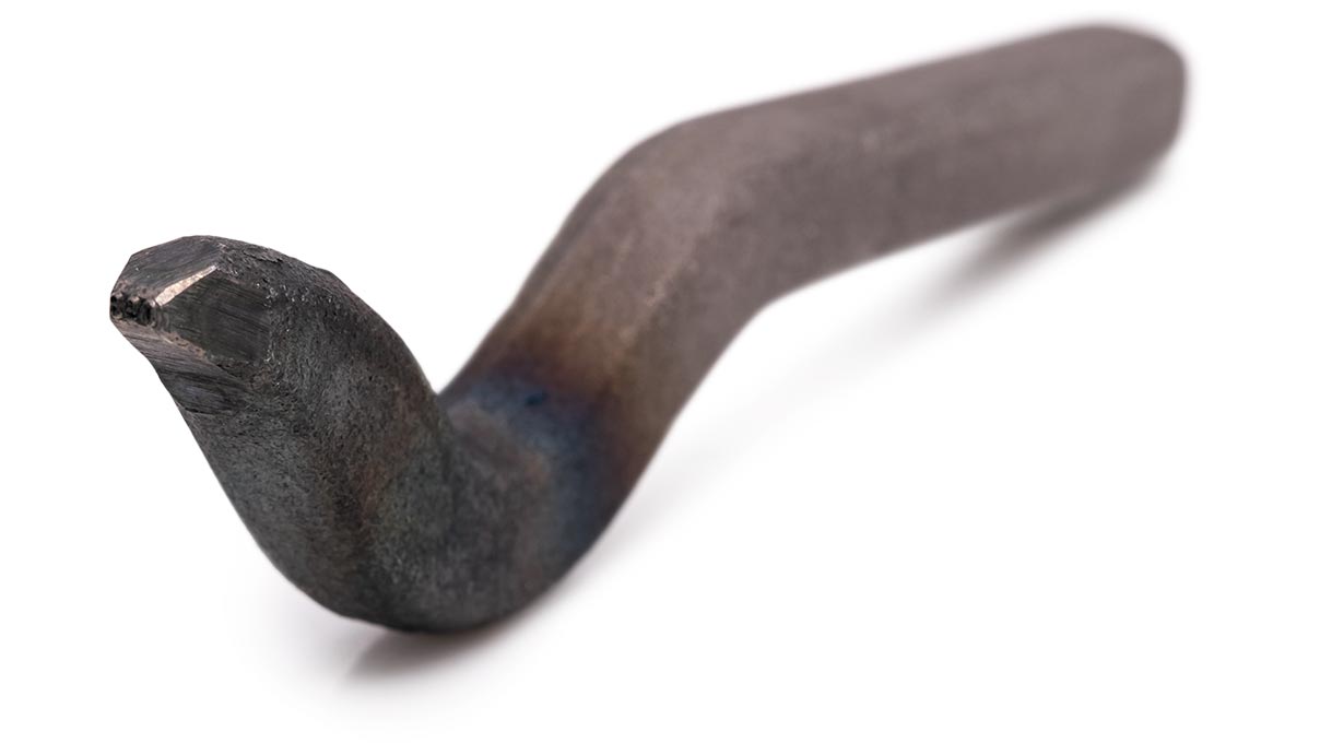 Poinçon courbé 950, hauteur des caractères 0,75 mm