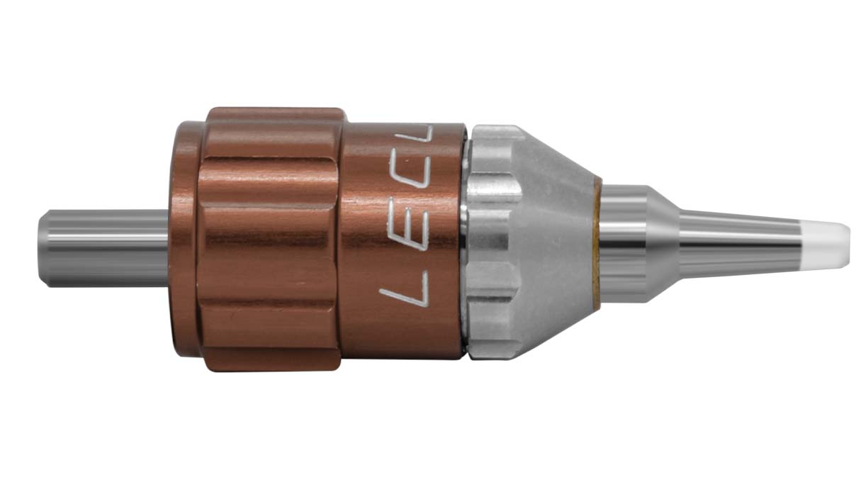 Lecureux tête de tournevis Screw-On, réglable, Ø 1,5 mm, brun, avec porte-mèche et protection nylon