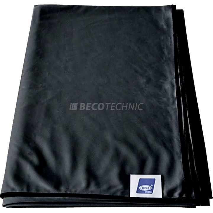 Tissu de protection, en microfibre, noir, 205 x 140 cm