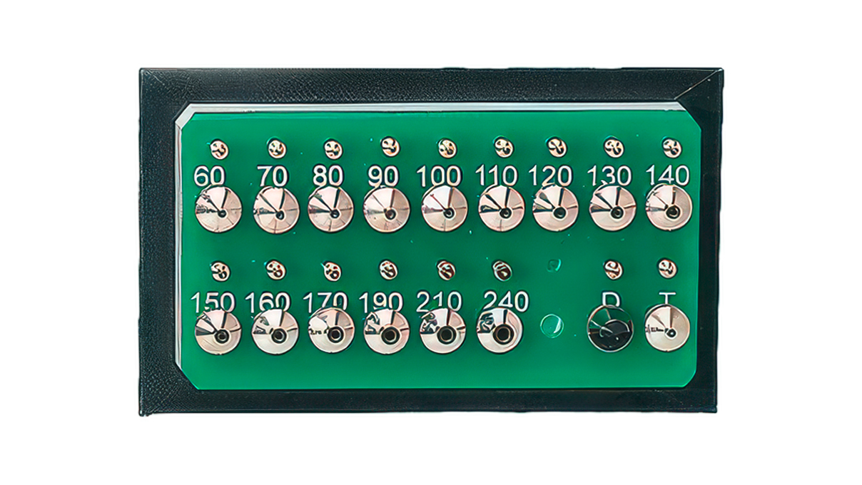 Horia AS 02-03 Jeu de poussoir et tasseau, 15 poussoirs à pompe, 15 tasseaux,. Ø 3.0
mm