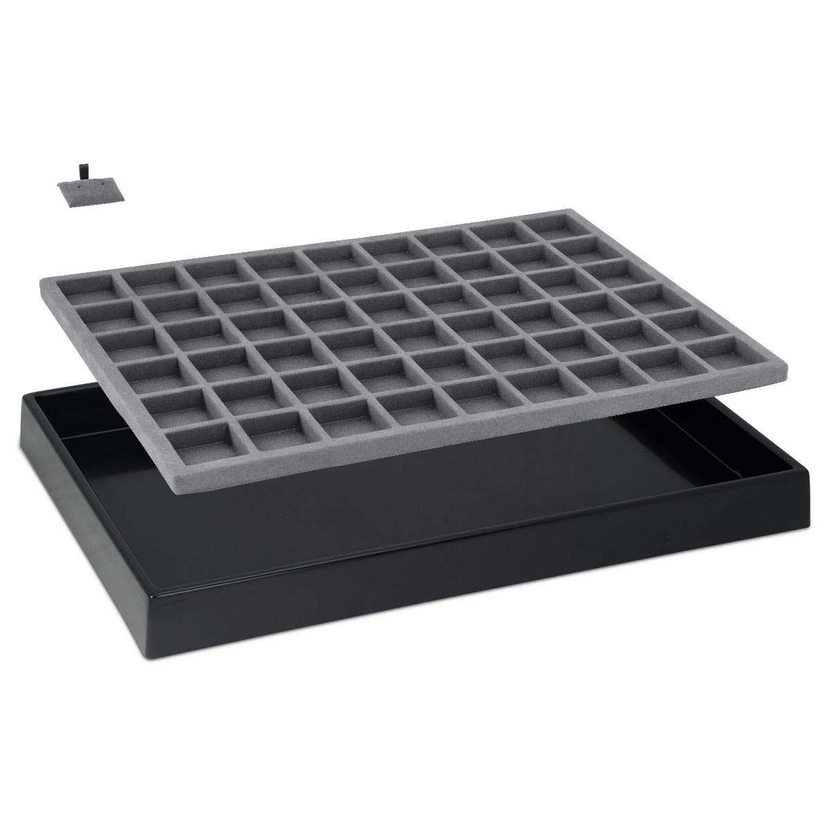 Insert avec 54 compartiments, 40 x 40 mm, pour le plateau No. 069002