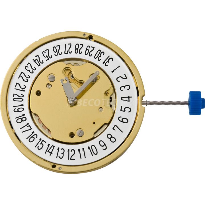 Mvt. RONDA 5021.D 12 1/2''' SS DATE6 2EYES CHR Quartz