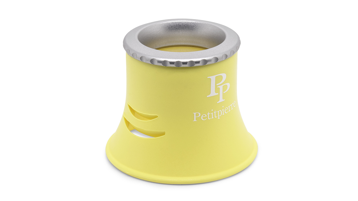Petitpierre Loupe d'horloger à corps souple, grossissement 2,5x,  jaune