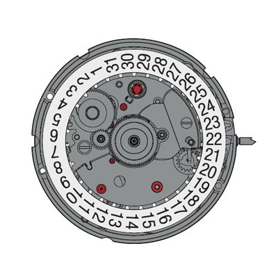 Mvt. ETA 2804-2 11 1/2''' SC DATE3 MECH HW