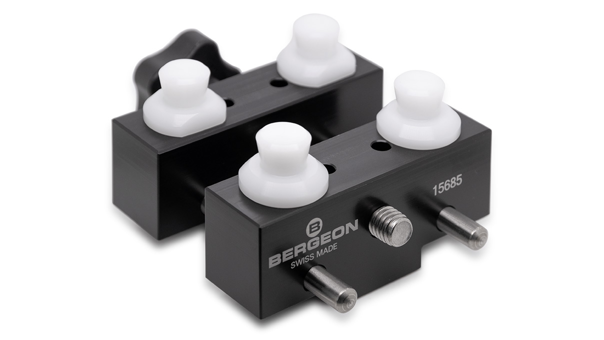 Bergeon 15685 Étau support de boîtier pour montres étanches, petit modèle