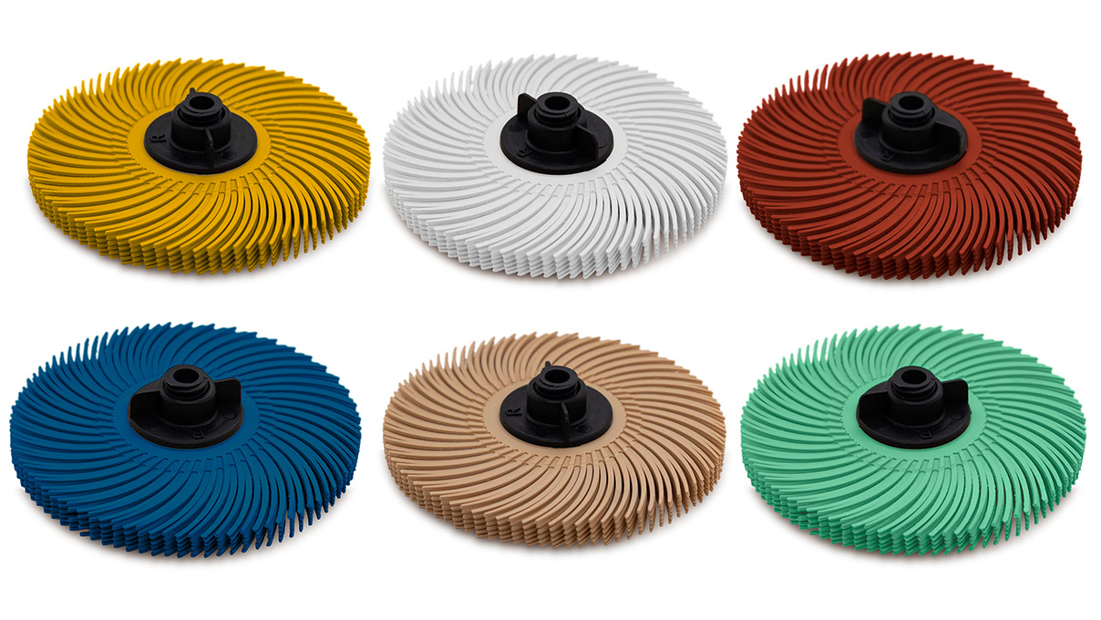 Kit Jooltool avec des brosses en soie 3M Jooltool, grain 80 - 400, 6 µm et 1 µm, Ø 75 mm, 6 pièces