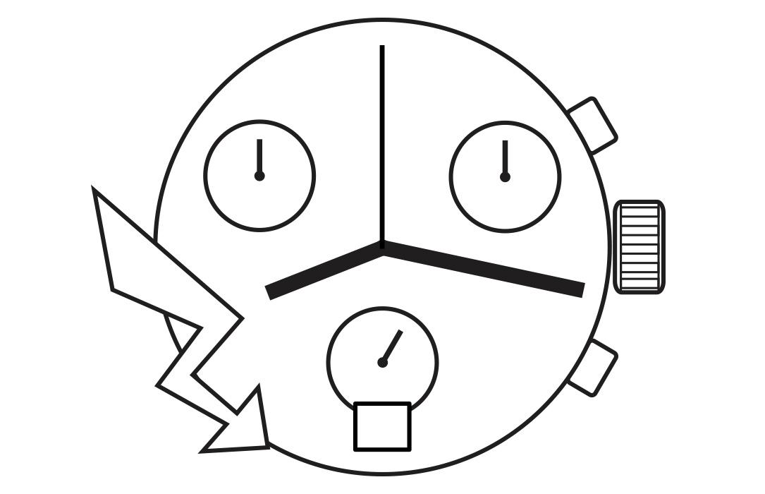 Mvt. ETA G10.212 13 1/4''' H1 DATE6 SC CHR PUSHERS QUARTZ (394) - PowerDrive