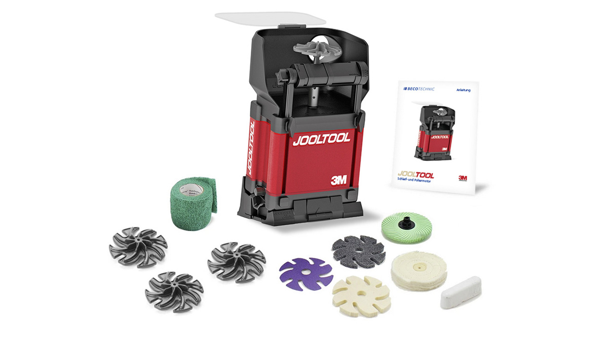 Équipement de base Jooltool Ø 75 mm, kit pour le meulage et le polissage du métal