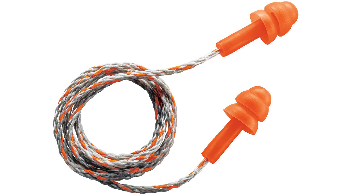 Bouchons d'oreille réutilisables avec cordon, SNR 22 dB, 50 paires