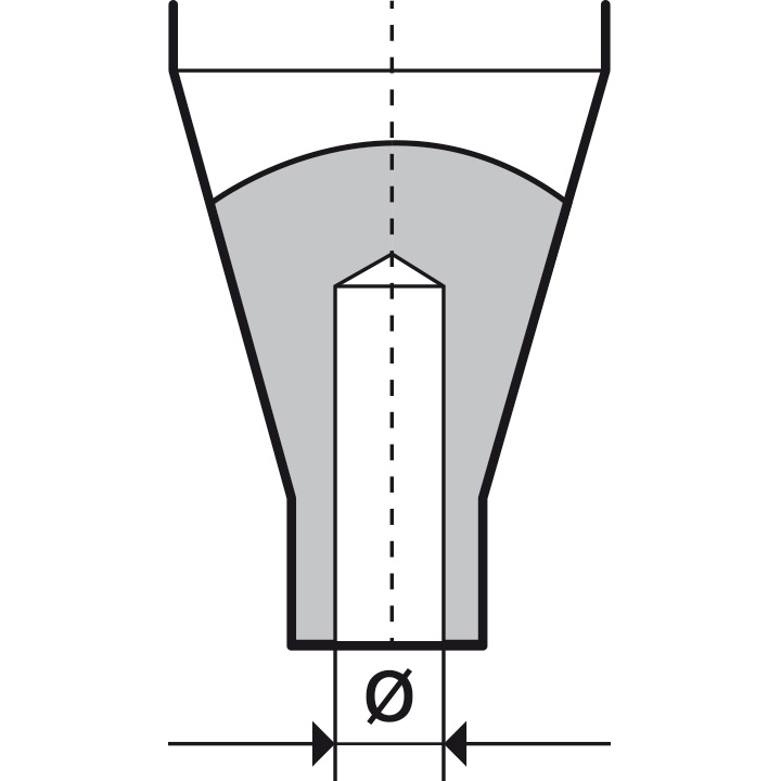 Insert pour les potences à poser les aiguilles PA2/3/4, Ø 1,5 mm