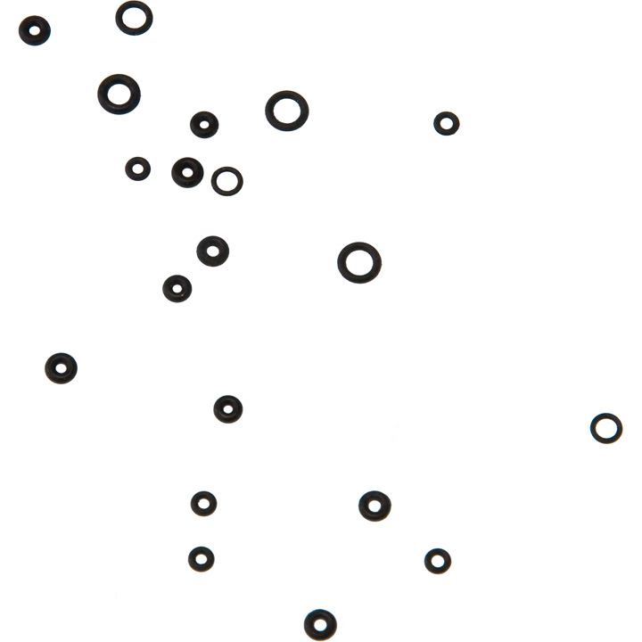 Assortiment de 25 joints toriques pour des couronnes de montre japonaise