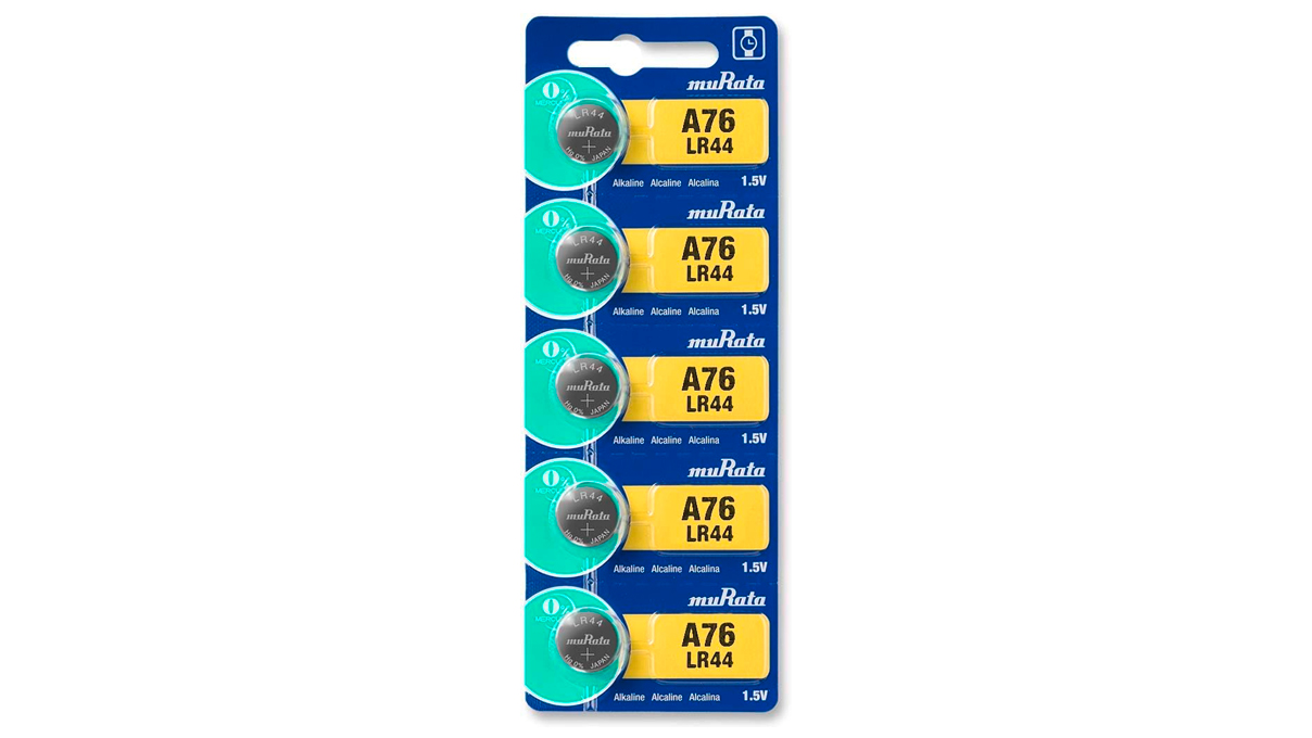 Murata pile de calculatrice LR 44 (A76/V13GA) emballage en blister 0% mercure