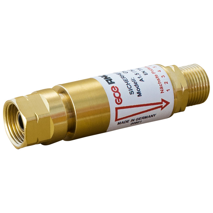 Sécurité contre les contrecoups gaz combustible pour brûleur micro N° 208797