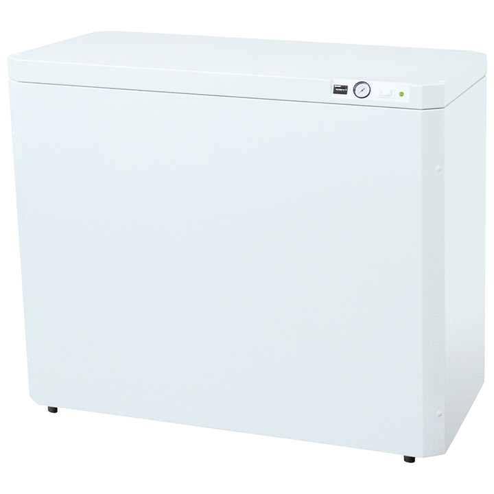 Ekom Compresseur DK50 2x2V/110 S, 6 - 8 bar, réservoir de 110 l, exempt d'huile, boîte insonorisée, 230V/50Hz