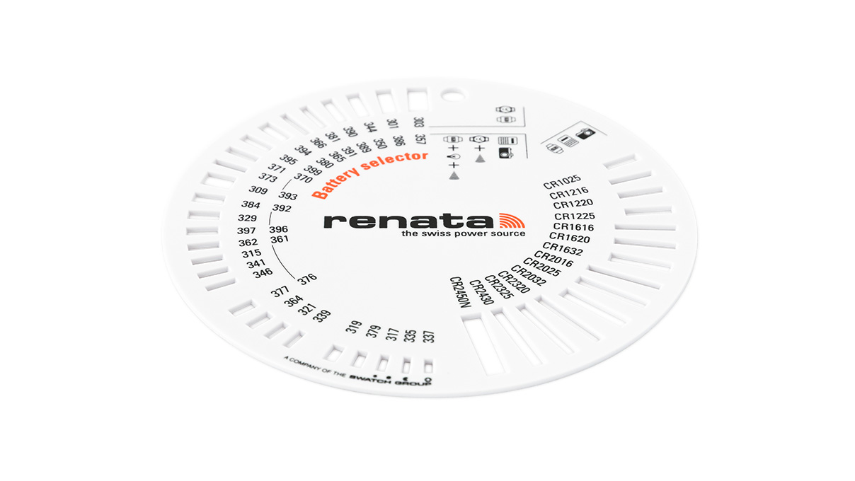 Renata Pochoir à piles, plastique