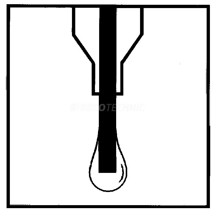 Bergeon 7719-2A Huileur automatique, rouge, racleur de graisse pour les pierres de levage de montres, les pièces mécaniques et les
points de graissage difficiles d'accès