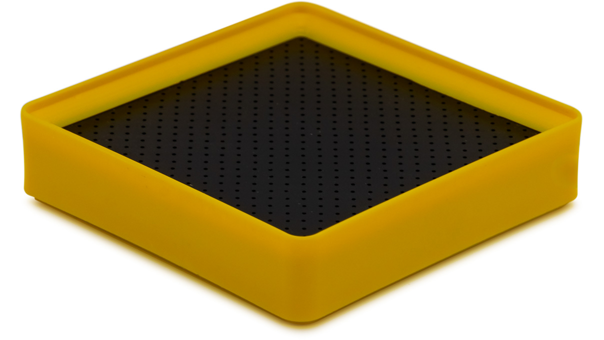 Lecureux Support à vis avec trous, jaune, pour Ø 0,9 mm
