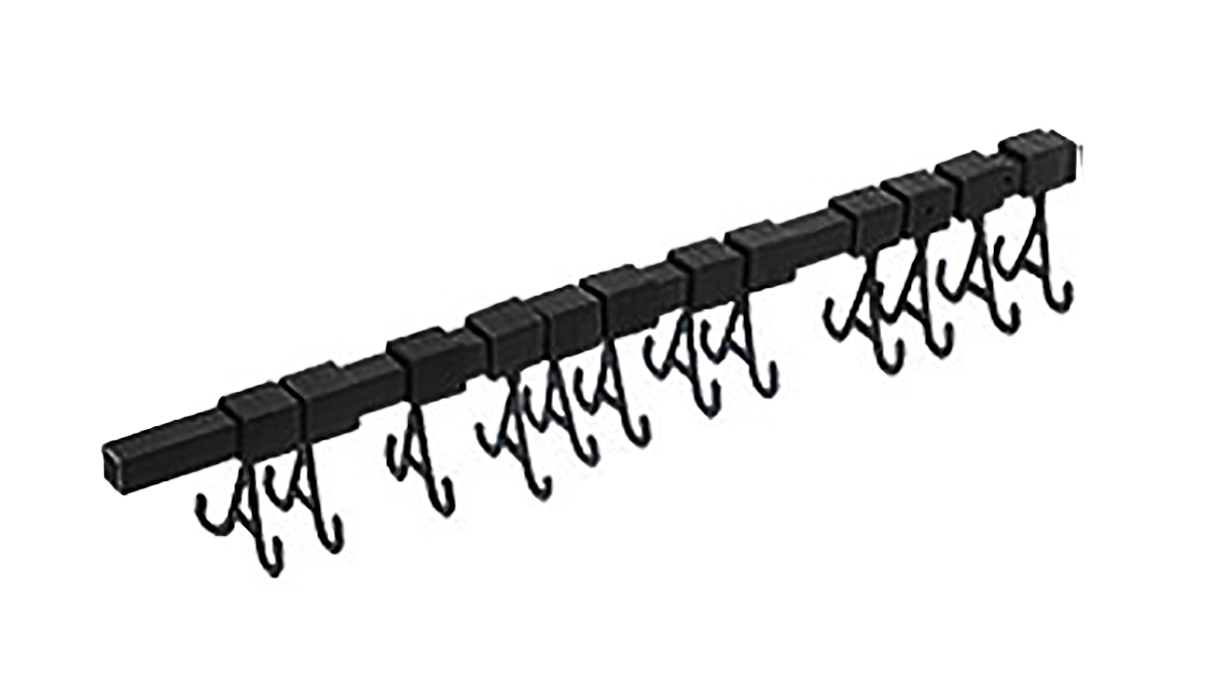 Porte-bijoux pour le nettoyage par ultrasons, 12 crochets mobiles, en plastique