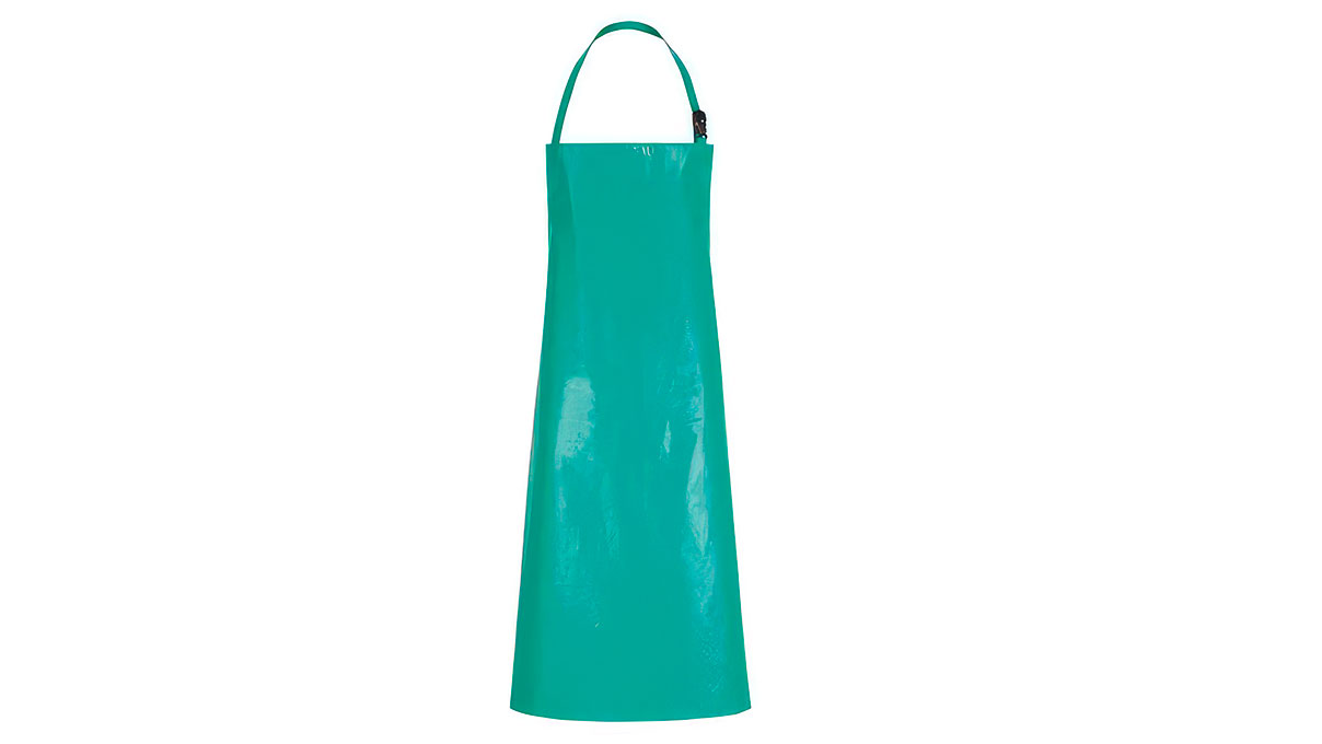 Tablier de protection contre les acides, taille unique, très résistant, vert menthe, EN 467