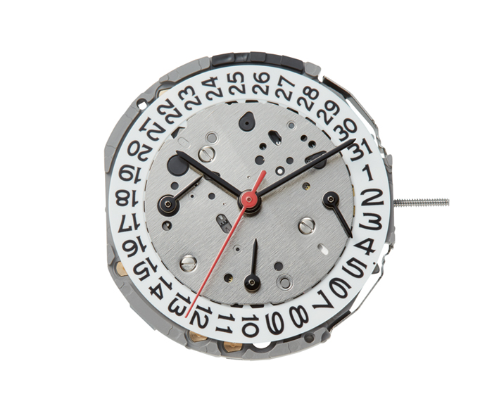 Mvt. Miyota JP25 12 1/2''' DATE4,5/DAY9 SC 3EYES DUAL TIME 24H Quartz (363 | SR 621SW)