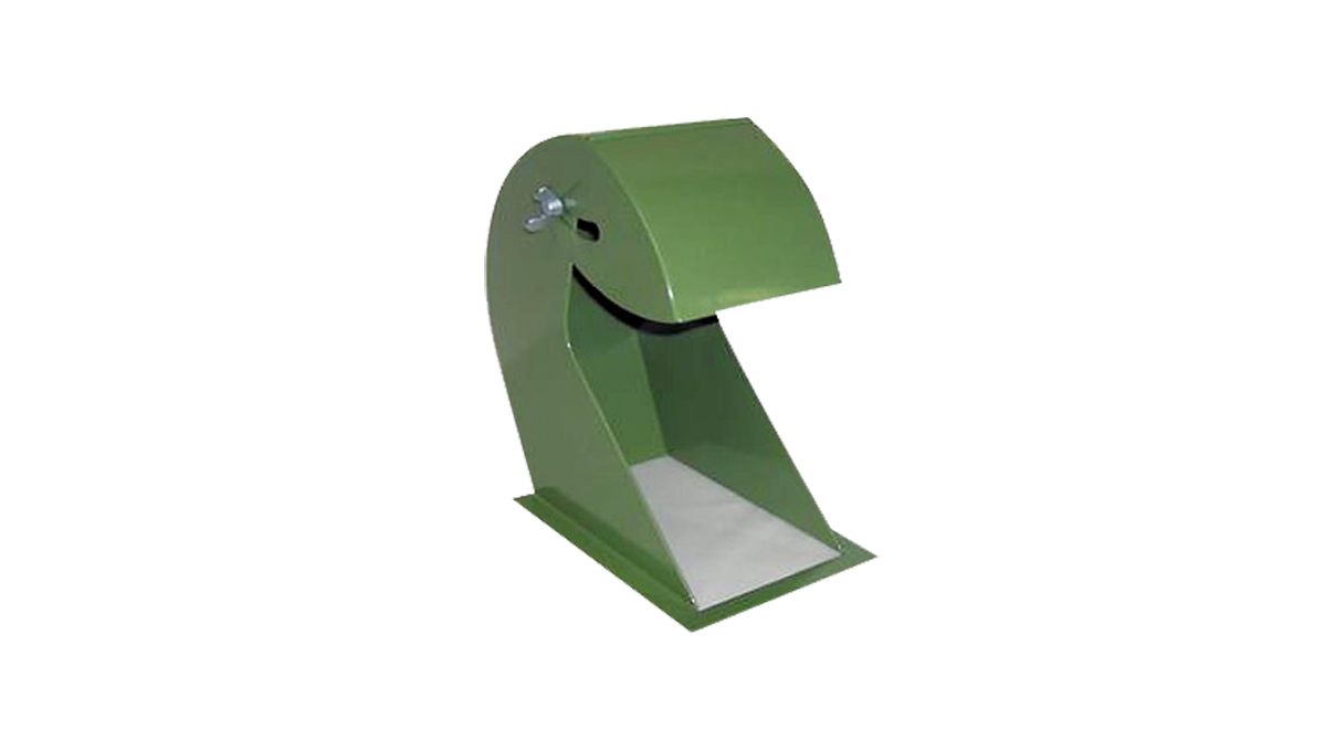 Capot de protection gauche thermolaqué vert pour tour à polir Vitax V1 Hauteur : 30 cm Largeur intérieure : 12 cm