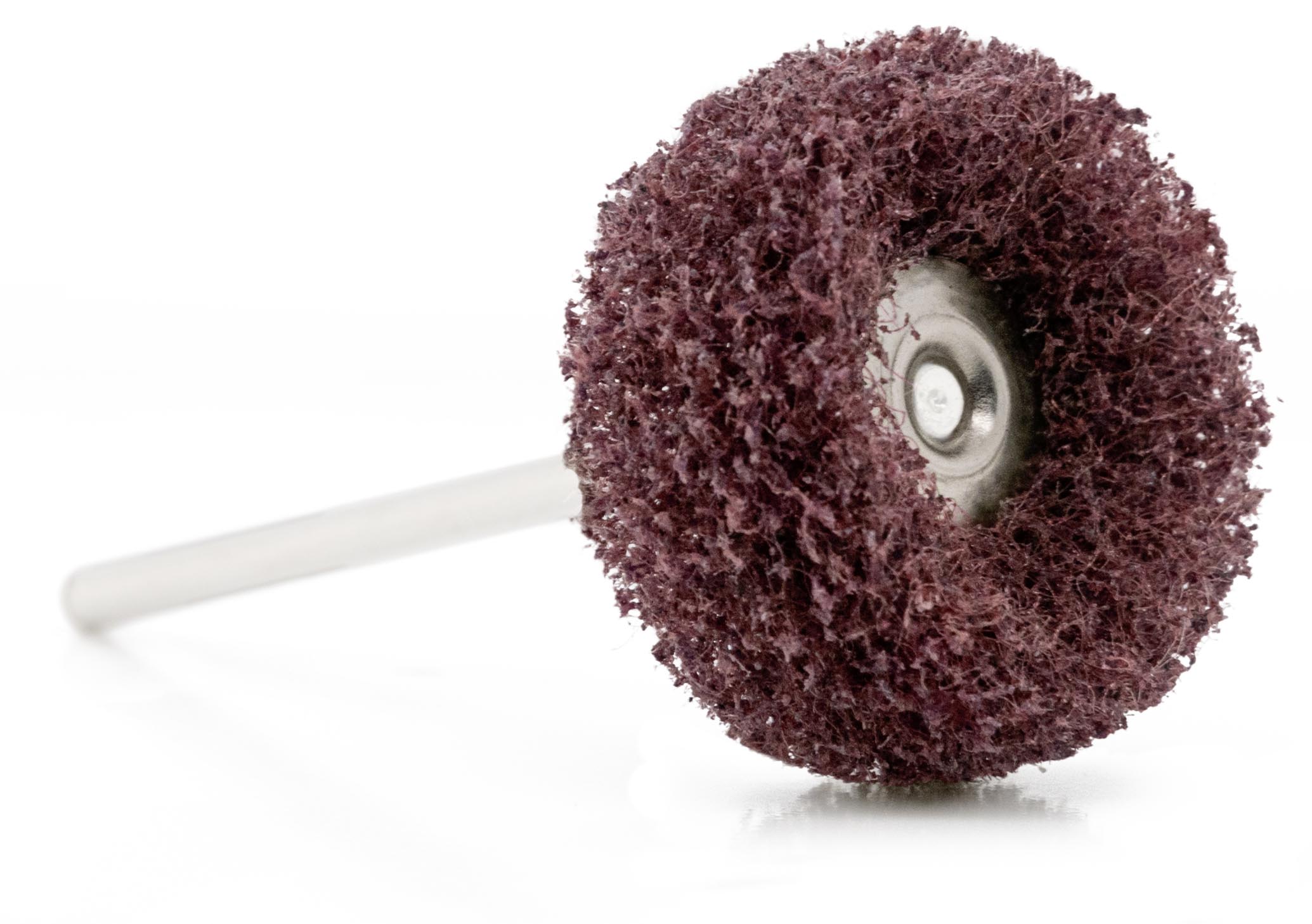 Brosse à mater Fiberwheel, marron, Ø 25 x 11 mm, grain fin