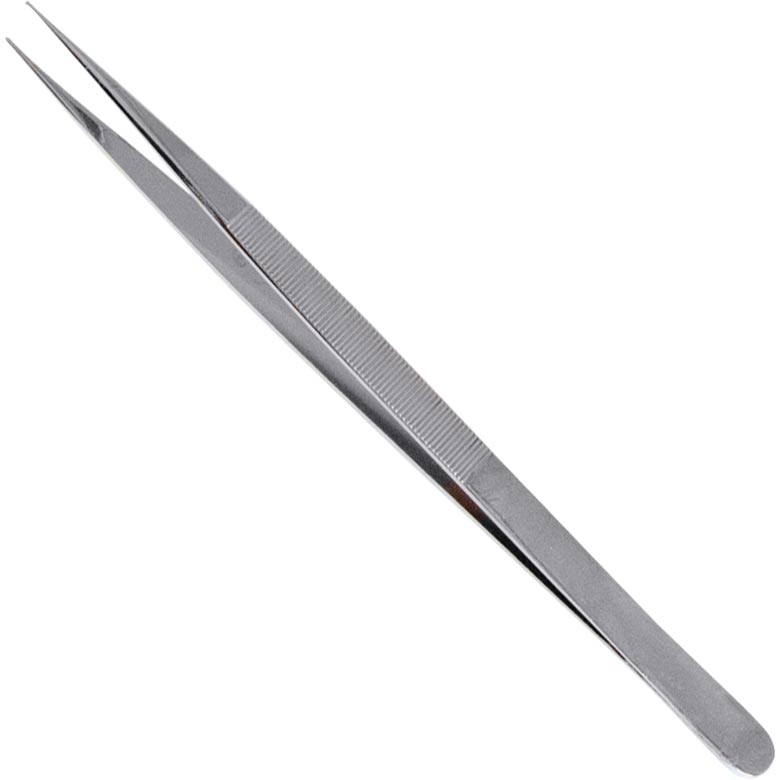 Brucelles à nouer des perles grnd nickelé sans frappe longueuer 160 mm
