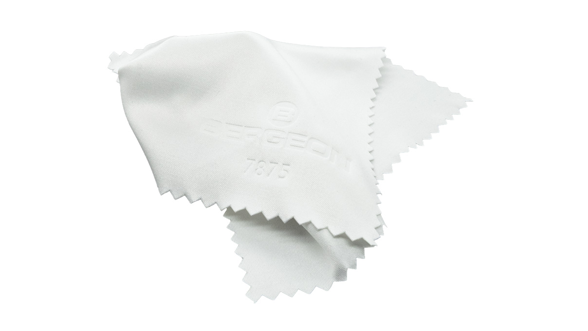 Bergeon 7875-20 Chiffon microfibre, 120 x 120 mm, 75 % polyester, 25 % polyamide, extra doux, 20 pièces