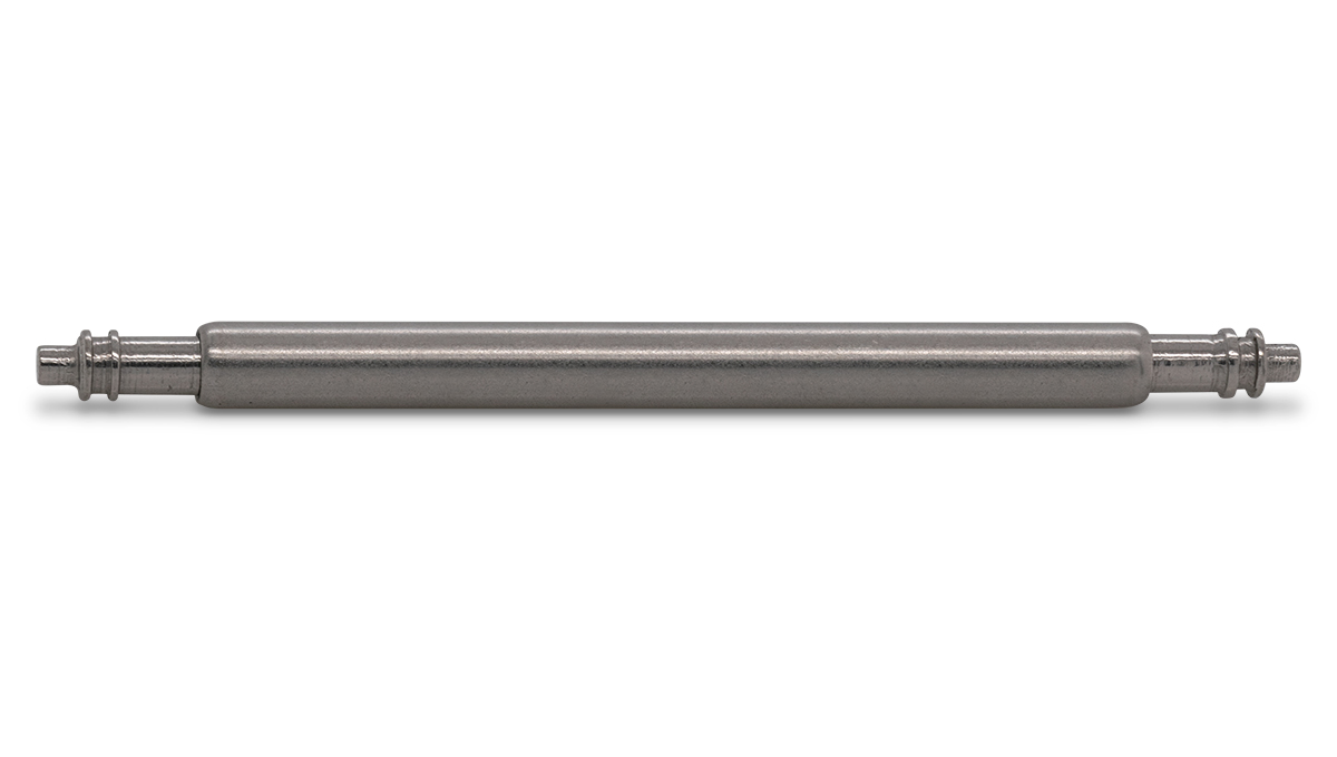 Barrettes en acier inox, double sécurité, tuyau Ø 1,5 mm, pivot Ø 0,85 mm, longueur 20 mm