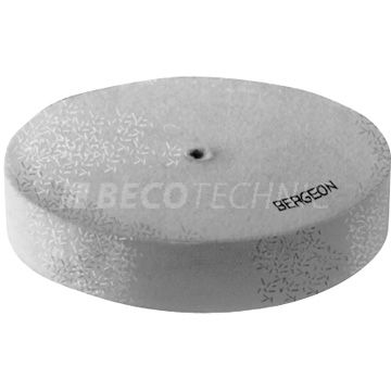 Bergeon 2268 disque en feutre, feutre de laine, blanc, Ø 150 x 25 mm, perçage Ø 10 mm
