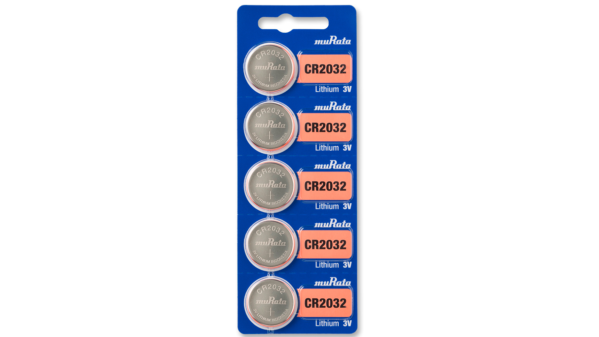 Murata Lithium pile CR 2032 emballage en blister
